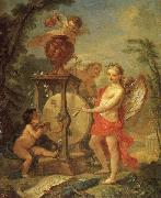 Natoire, Charles Joseph Cupid Sharpening His Arrow Germany oil painting artist